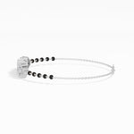 White Gold 2Ct Pear Cluster Lab Grown Diamond Evora Bracelet