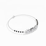 White Gold 2Ct Pear Cluster Lab Grown Diamond Evora Bracelet