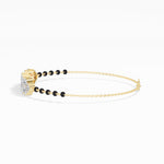 Yellow Gold 2Ct Pear Cluster Lab Grown Diamond Evora Bracelet