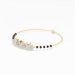 Yellow Gold 2Ct Pear Cluster Lab Grown Diamond Evora Bracelet