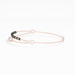 Rose Gold Round Solitaire Lab Grown Diamond Rynox Bracelet