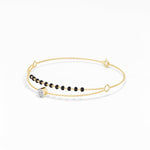 Yellow Gold Round Solitaire Lab Grown Diamond Rynox Bracelet
