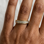 Gold Channel Setting Round Lab Grown Diamond Mirex Ring
