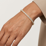 Gold 6Ct Classic Tennis Round Lab Grown Diamond Moana Bracelet