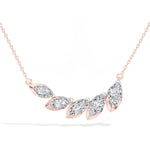 Graduated Marquise Lab Grown Diamond Vaela Necklace