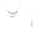 Graduated Marquise Lab Grown Diamond Vaela Necklace