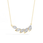 Graduated Marquise Lab Grown Diamond Vaela Necklace