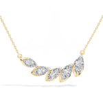 Graduated Marquise Lab Grown Diamond Vaela Necklace