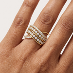 Gold Wrap Pave Round Lab Grown Diamond Noemis Ring