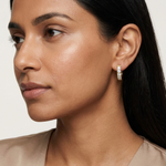 Gold 1Ct Channel Cluster Round Lab Grown Diamond Orvex Earring