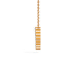 Rose Gold Circle Round Lab Grown Diamond Lioris Pendant