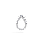 White Gold Circle Round Lab Grown Diamond Lioris Pendant