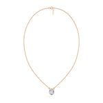 Rose Gold 1Ct Solitaire Round Lab Grown Diamond Quorin Pendant