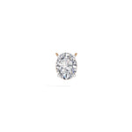 Rose Gold 1Ct Solitaire Round Lab Grown Diamond Quorin Pendant