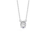 White Gold 1Ct Solitaire Round Lab Grown Diamond Quorin Pendant