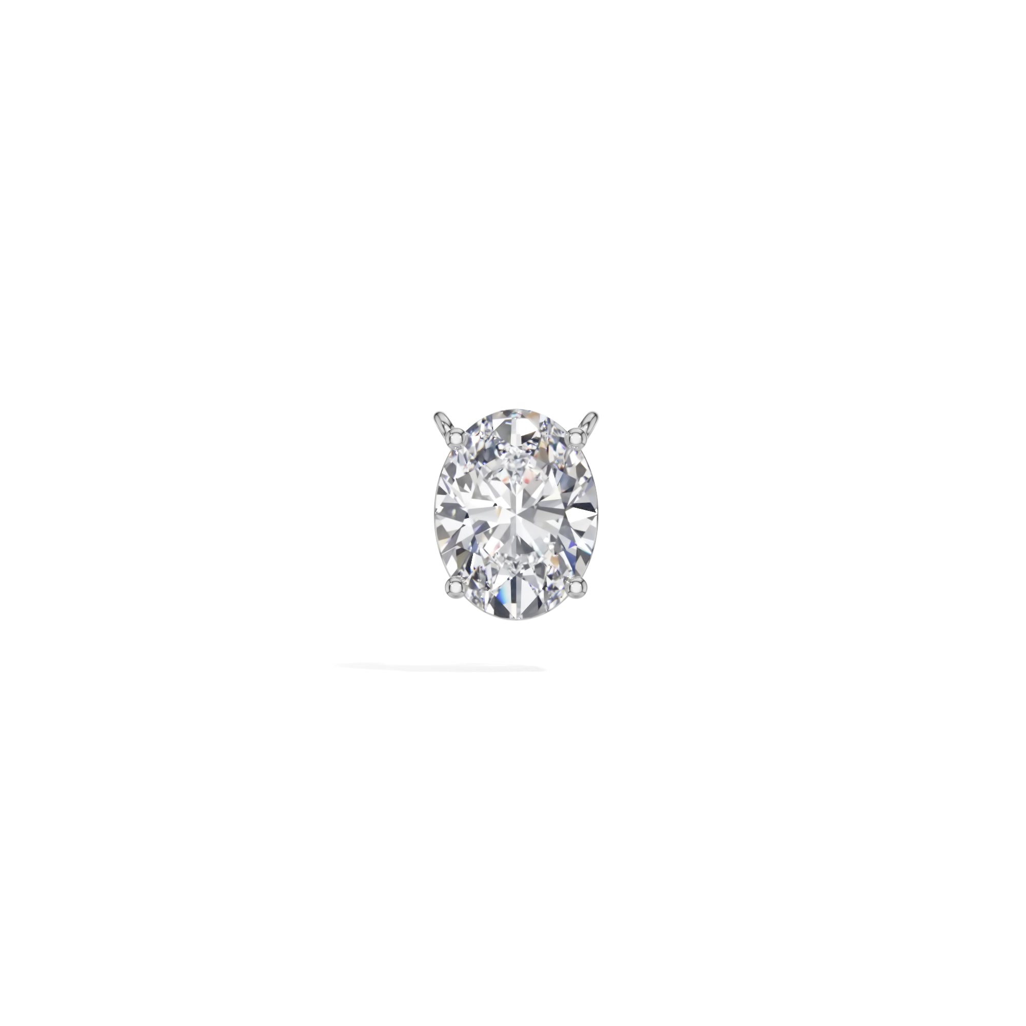 White Gold 1Ct Solitaire Round Lab Grown Diamond Quorin Pendant