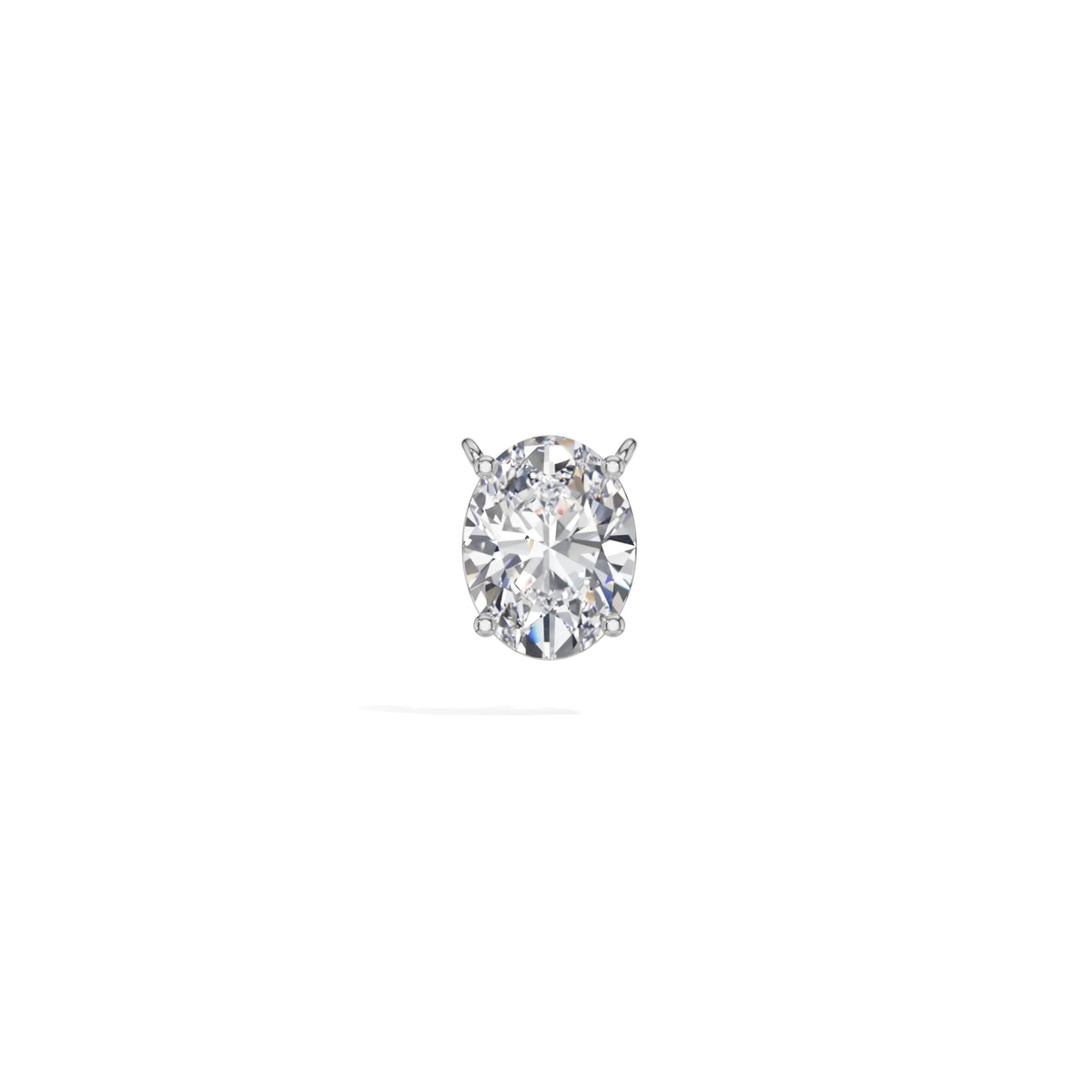 White Gold 1Ct Solitaire Round Lab Grown Diamond Quorin Pendant