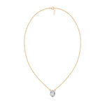 Yellow Gold 1Ct Solitaire Round Lab Grown Diamond Quorin Pendant