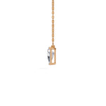 Rose Gold 1 50Ct Solitaire Triangle Lab Grown Diamond Lyvora Pendant