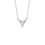White Gold 1 50Ct Solitaire Triangle Lab Grown Diamond Lyvora Pendant