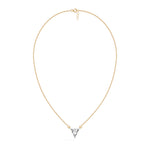 Yellow Gold 1 50Ct Solitaire Triangle Lab Grown Diamond Lyvora Pendant