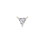 Yellow Gold 1 50Ct Solitaire Triangle Lab Grown Diamond Lyvora Pendant