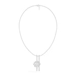 White Gold 1Ct Cluster Marquise Lab Grown Diamond Xerelle Pendant