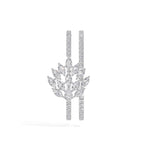 White Gold 1Ct Cluster Marquise Lab Grown Diamond Xerelle Pendant