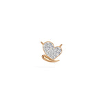 Rose Gold Pave Heart Lab Grown Diamond Zorex Pendant