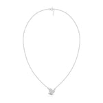 White Gold Pave Heart Lab Grown Diamond Zorex Pendant