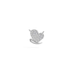 White Gold Pave Heart Lab Grown Diamond Zorex Pendant
