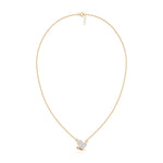 Yellow Gold Pave Heart Lab Grown Diamond Zorex Pendant