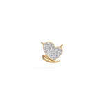 Yellow Gold Pave Heart Lab Grown Diamond Zorex Pendant