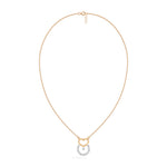 Rose Gold Heart Halo Round Lab Grown Diamond Velorae Pendant