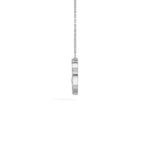 White Gold Heart Halo Round Lab Grown Diamond Velorae Pendant