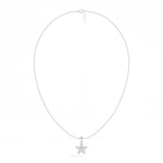 Fivefold Pendant Marquise Lab Grown Diamond Five Petal Flower