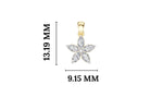 Fivefold Pendant Marquise Lab Grown Diamond Five Petal Flower