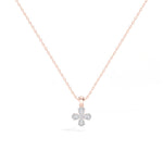 Clover Pendant Pear Lab Grown Diamond Four Petal Clover