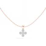 Clover Pendant Pear Lab Grown Diamond Four Petal Clover