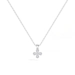 Clover Pendant Pear Lab Grown Diamond Four Petal Clover