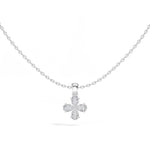 Clover Pendant Pear Lab Grown Diamond Four Petal Clover