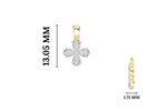 Clover Pendant Pear Lab Grown Diamond Four Petal Clover