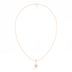 Teardrop Pendant Pear Lab Grown Diamond Bezel Set Solitaire