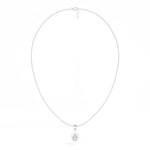 Teardrop Pendant Pear Lab Grown Diamond Bezel Set Solitaire