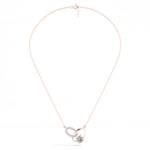 Round Lab Grown Diamond Interlocking Link Liena Pendant