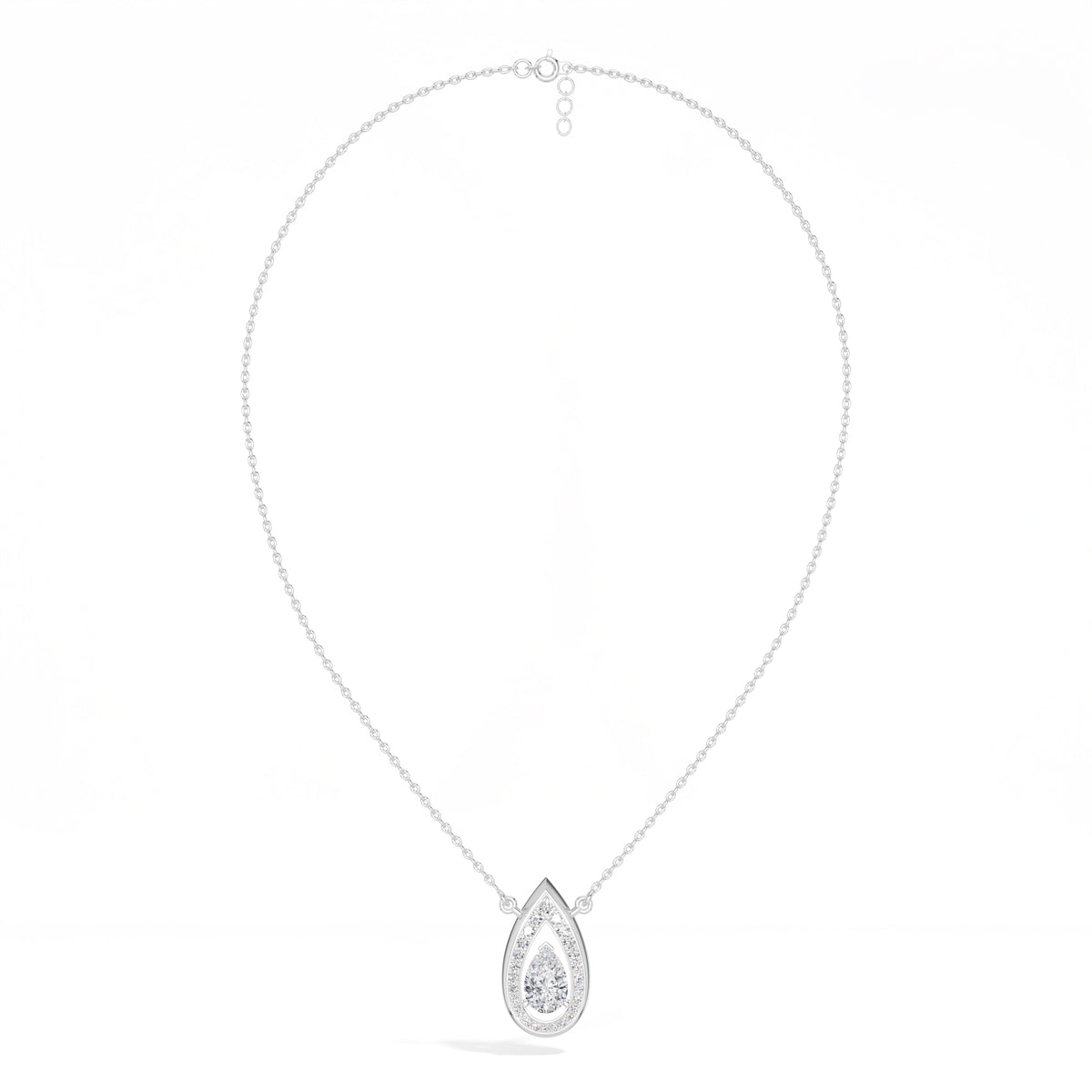 Pear Halo Lab Grown Diamond Isadora Pendant