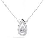 Pear Halo Lab Grown Diamond Isadora Pendant