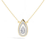 Pear Halo Lab Grown Diamond Isadora Pendant
