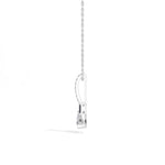 Trillion Drop Lab Grown Diamond Bar Pendant Selvane Necklace