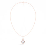 Princess-Cut Lab Grown Diamond Sculptural Pendant Kestrel Necklace 